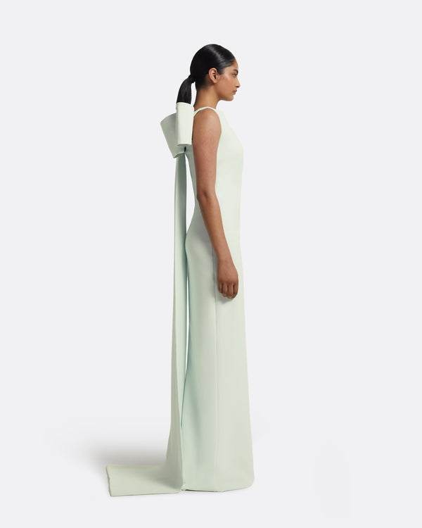 Safiyaa Celestia Spearmint Long Dress