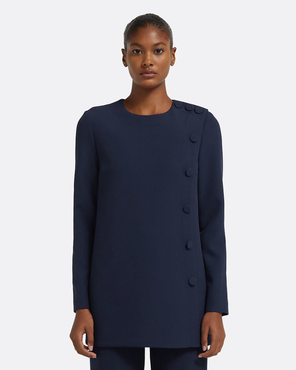 safiyaa Chance Top in Maritime Blue