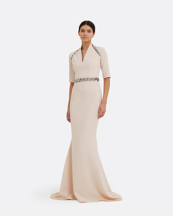 safiyaa Charley Powder Long Dress