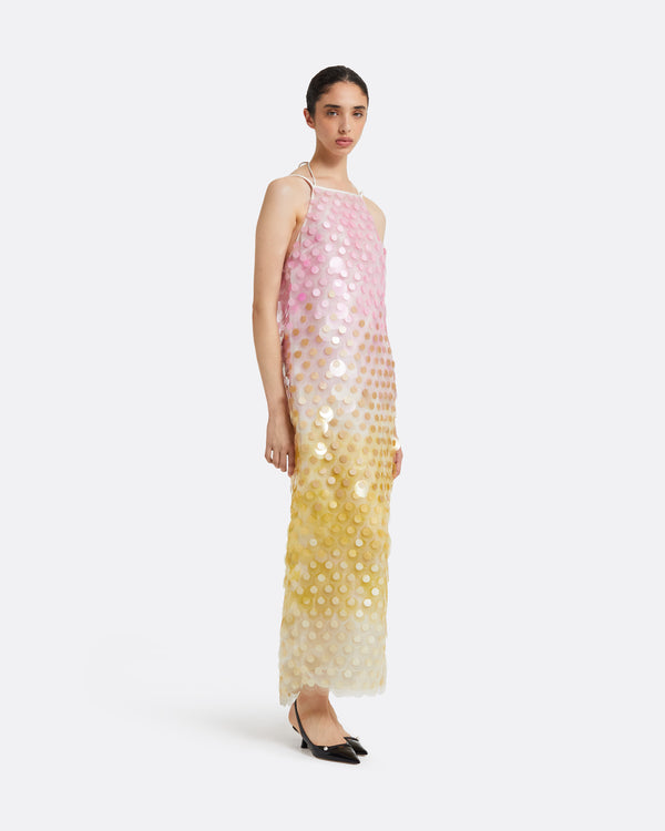 Safiyaa Chloe Multi-Pastels Midi Dress