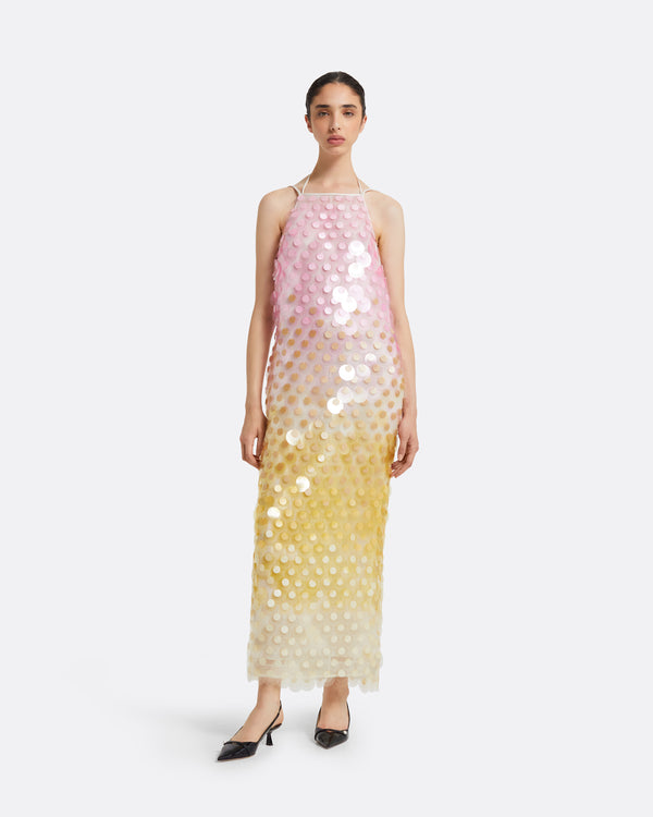 safiyaa Chloe Multi-Pastels Midi Dress