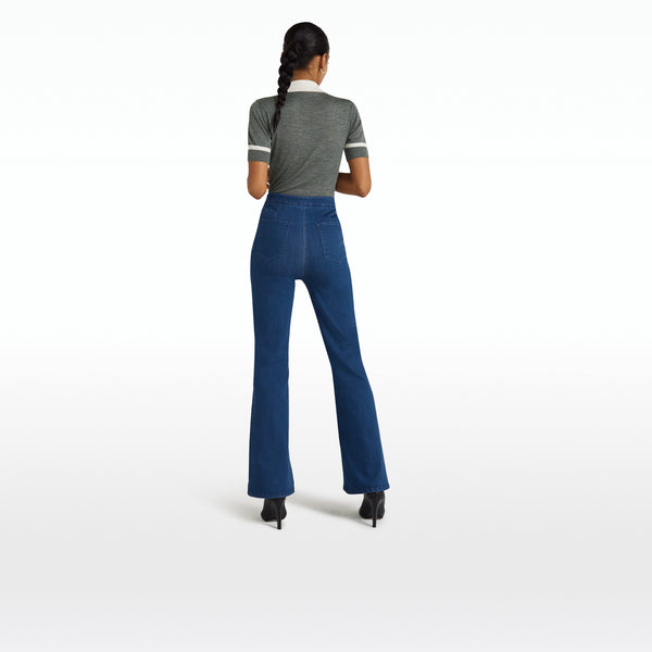 Safiyaa Cleo Stone Melange & Ivory Knit