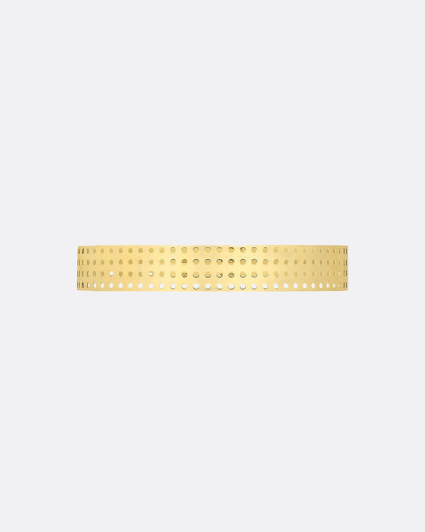 safiyaa Clio Gold Metal Belt