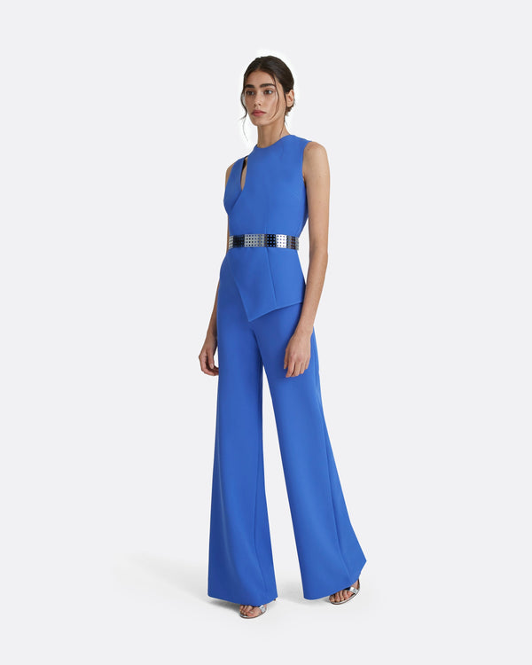 Safiyaa Clio Gunmetal Metal Belt