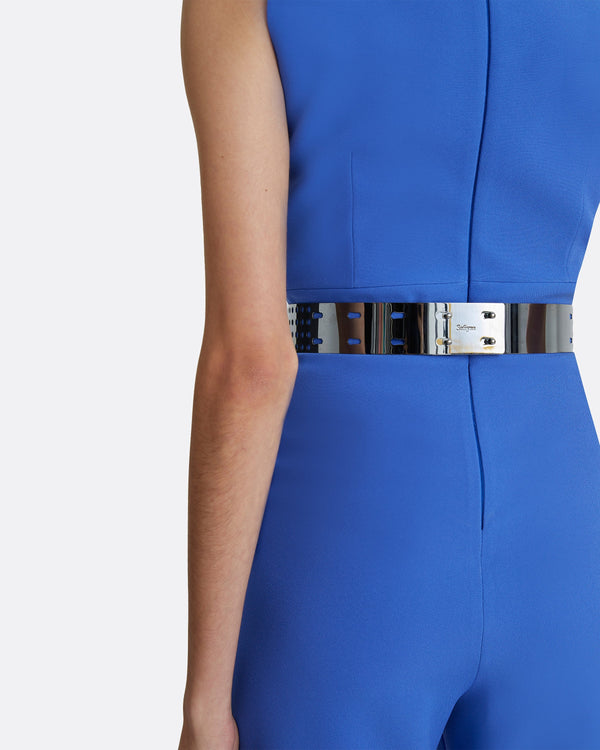 Safiyaa Clio Gunmetal Metal Belt