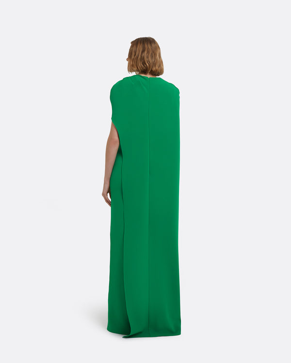 Safiyaa Contessa Long Dress In Jewel Green