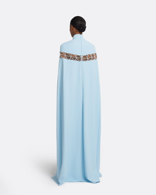 Safiyaa Coran Long Dress In Pale Blue