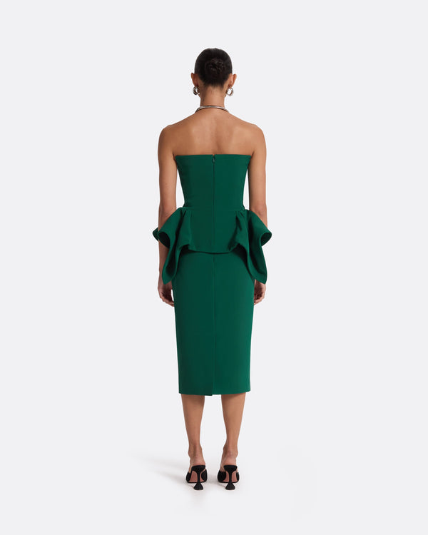 Safiyaa Corral Tourmaline Midi Dress