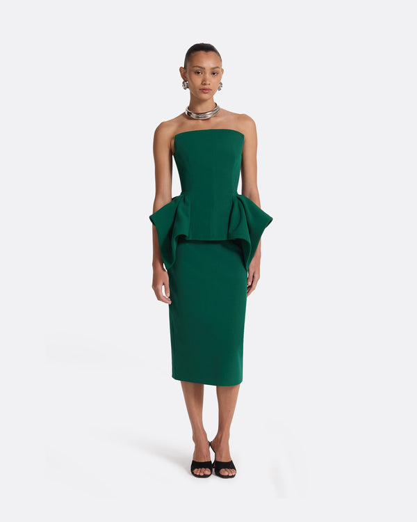 safiyaa Corral Tourmaline Midi Dress