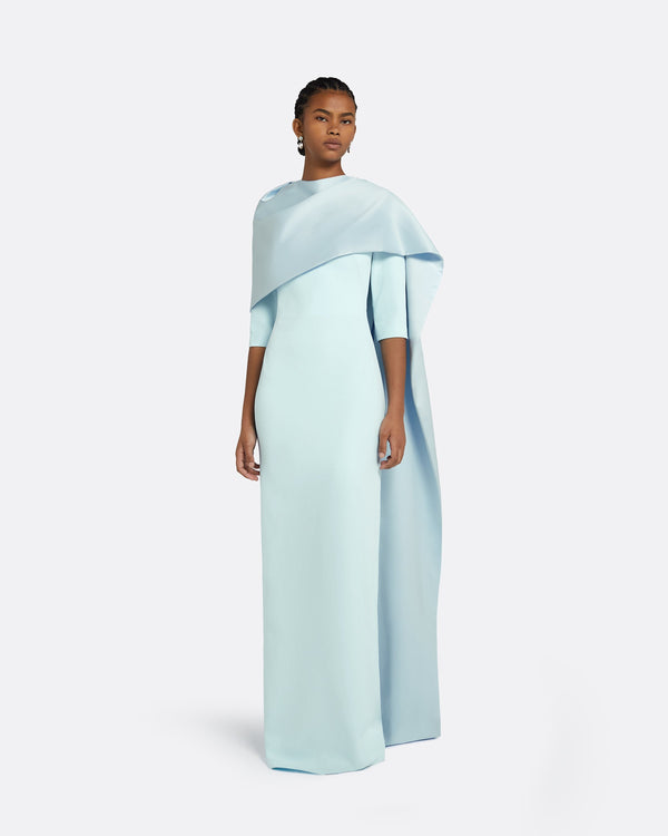 safiyaa Cosette Baby Blue Long Dress