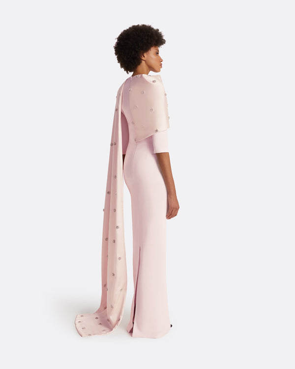 Safiyaa Cosette Barely Pink Long Dress