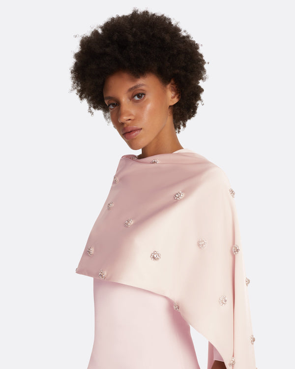 Safiyaa Cosette Barely Pink Long Dress