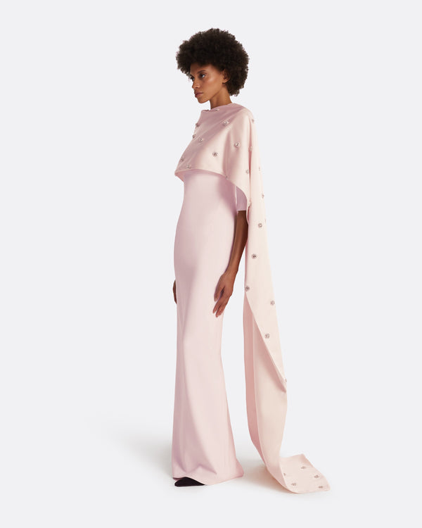 Safiyaa Cosette Barely Pink Long Dress