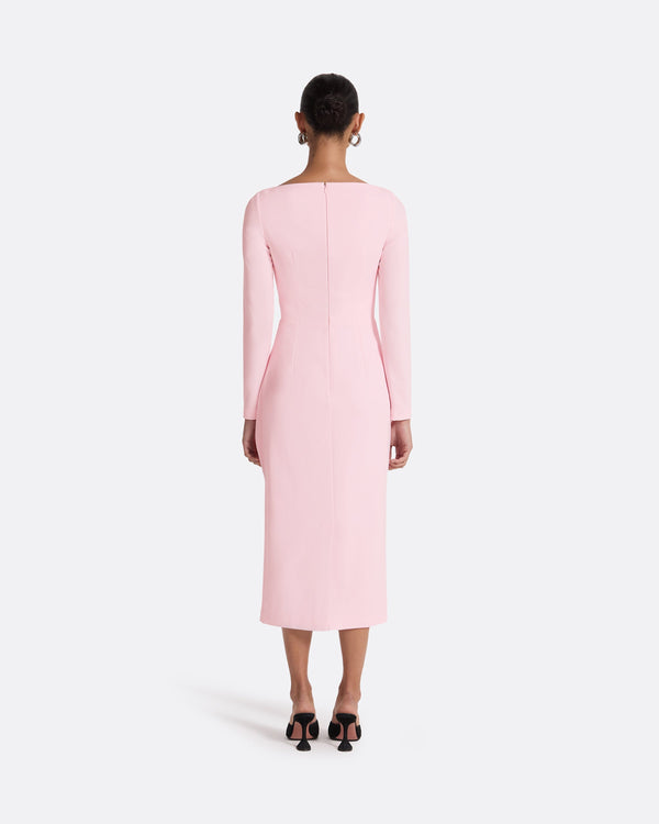 Safiyaa Craina Peony Blush Midi Dress