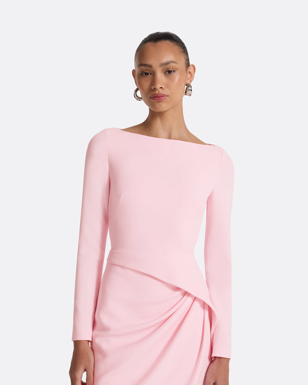 Safiyaa Craina Peony Blush Midi Dress