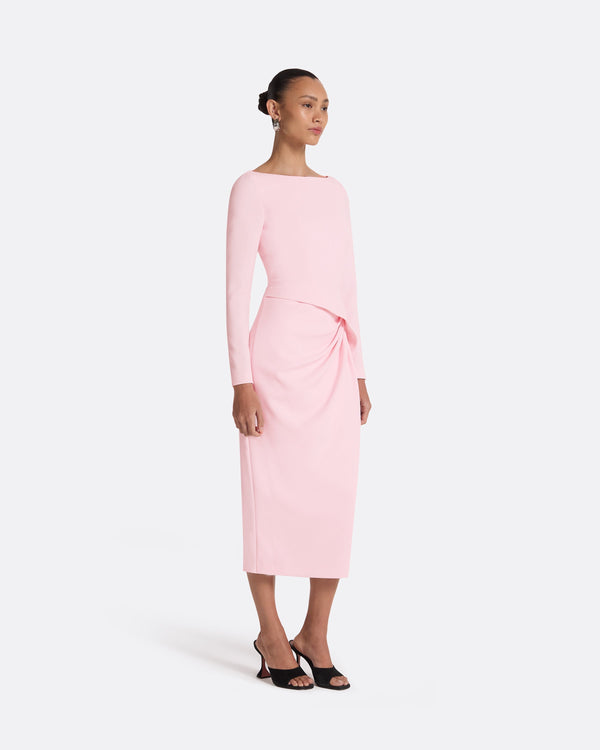 Safiyaa Craina Peony Blush Midi Dress