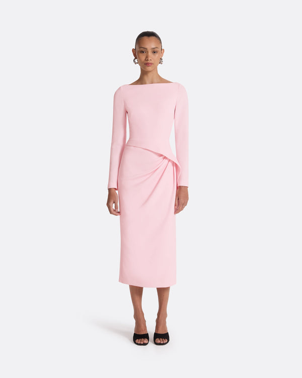 safiyaa Craina Peony Blush Midi Dress
