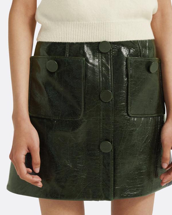 Safiyaa Dallas Skirt In Collard Green