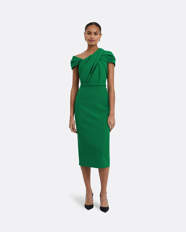 safiyaa Dania Jewel Green Midi Dress