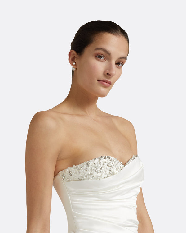 Safiyaa Danielle Ivory Midi Dress