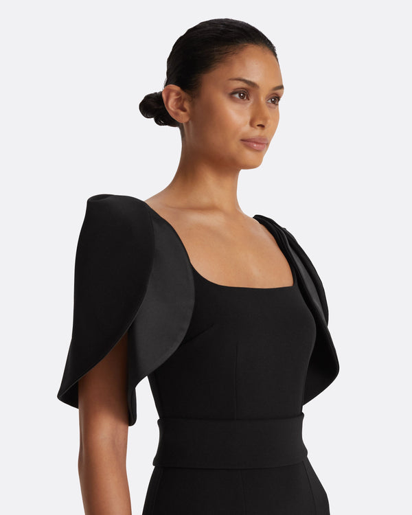 Safiyaa Dara Black Long Dress