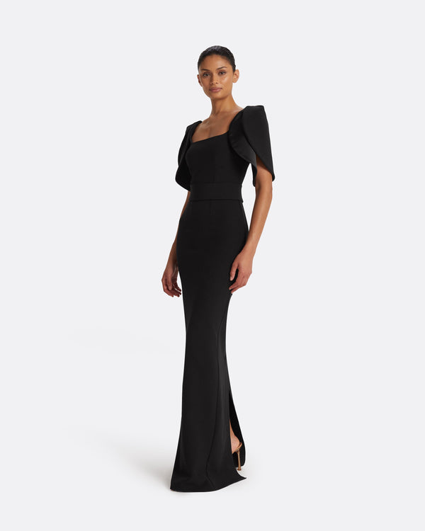 Safiyaa Dara Black Long Dress
