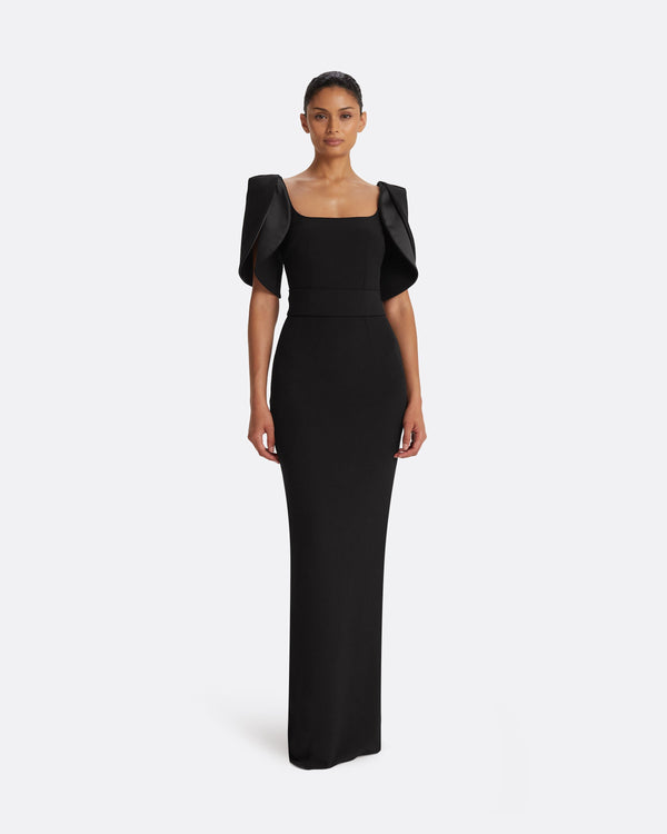 safiyaa Dara Black Long Dress