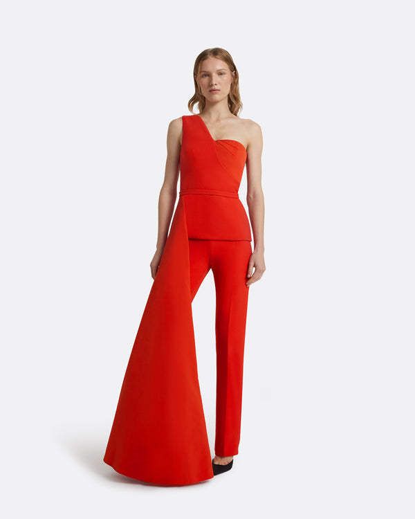 safiyaa Dayna Scarlet Red Jumpsuit