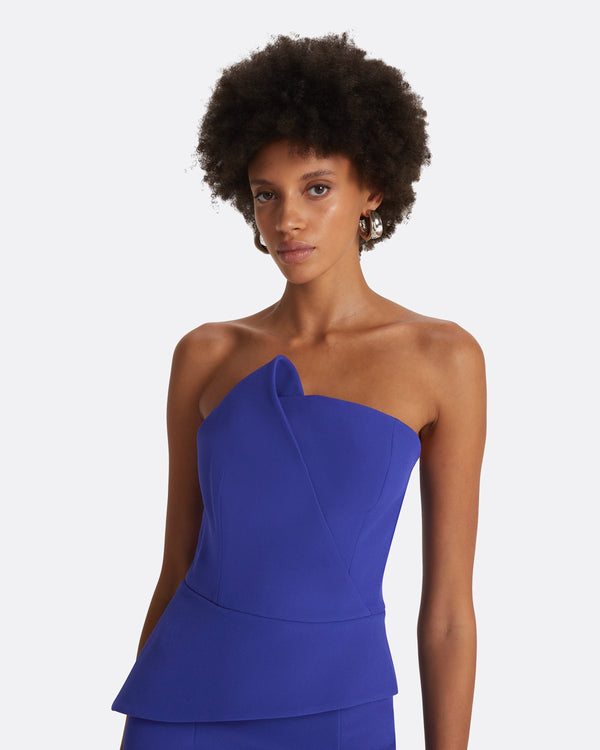 Safiyaa Delani Azure Blue Midi Dress