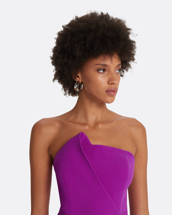 Safiyaa Delani Magenta Midi Dress