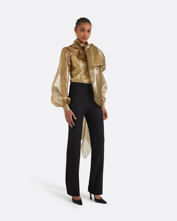 Safiyaa Delfinane Gold Top