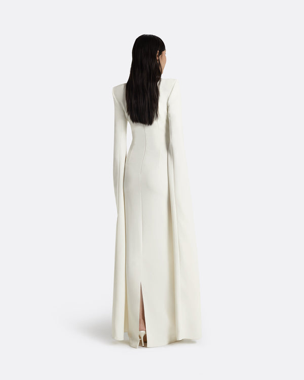 Safiyaa Destiny Ivory Long Dress