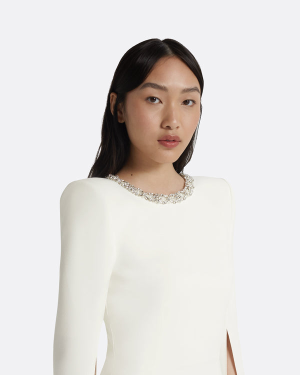 Safiyaa Destiny Ivory Long Dress