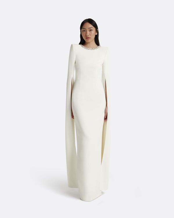 safiyaa Destiny Ivory Long Dress