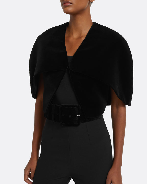 Safiyaa Devon Cape In Black