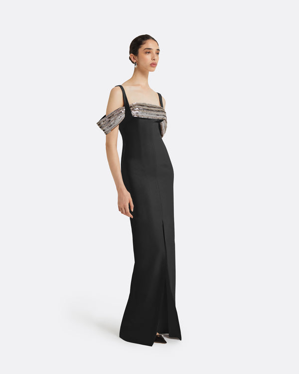 Safiyaa Dilek Black Long Dress