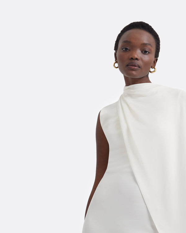 Safiyaa Dilly Ivory Midi Dress