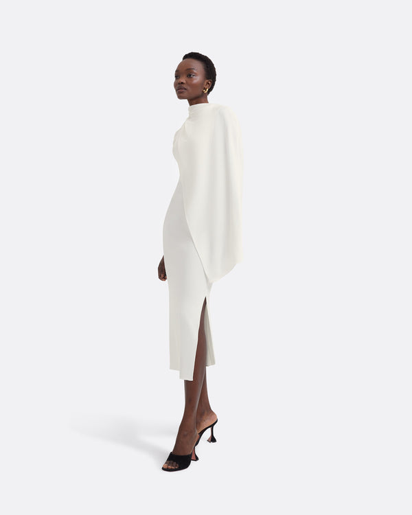 Safiyaa Dilly Ivory Midi Dress