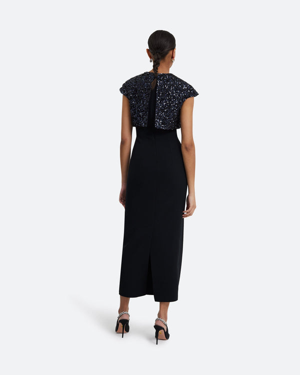 Safiyaa Dominica Black Midi Dress