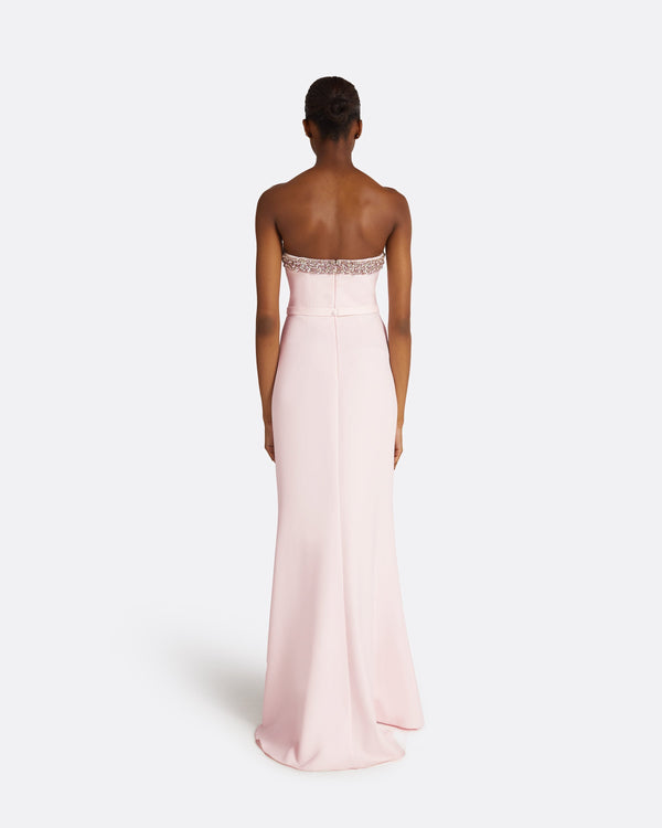 Safiyaa Donatella Barely Pink Long Dress
