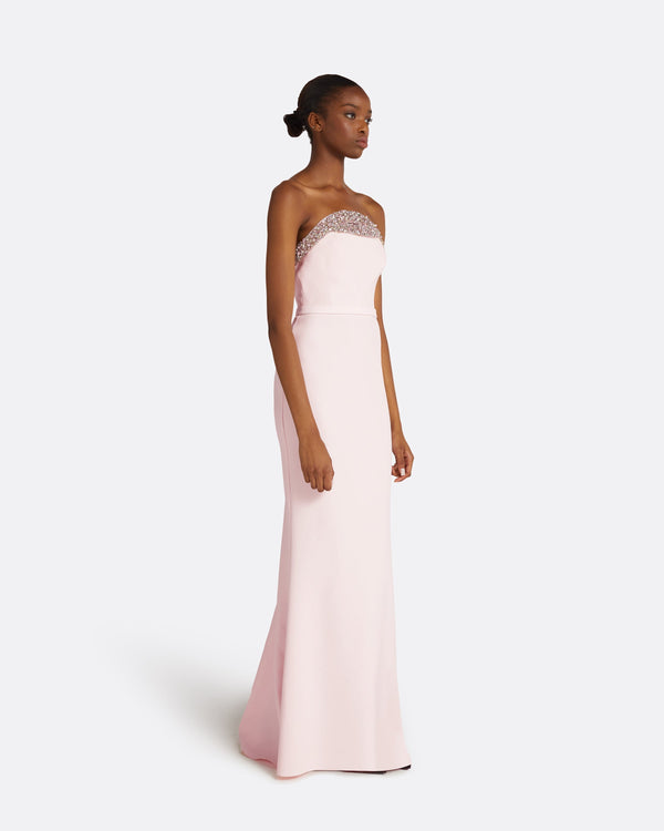 Safiyaa Donatella Barely Pink Long Dress