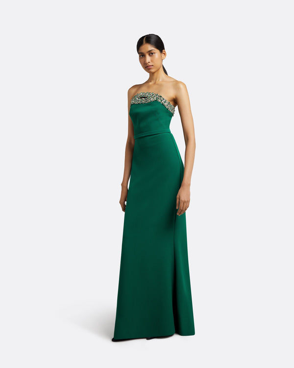 Safiyaa Donatella Botanic Long Dress