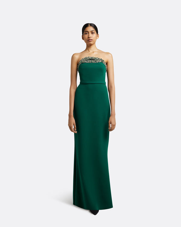 safiyaa Donatella Botanic Long Dress