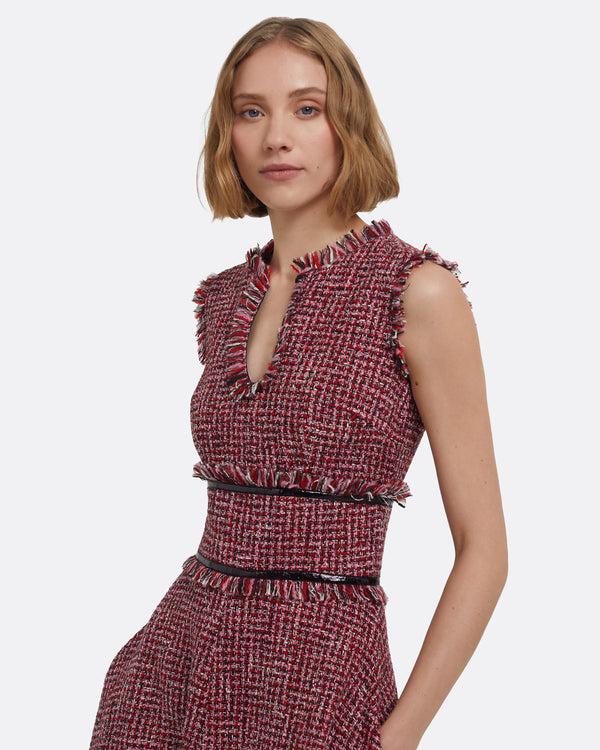 Safiyaa Dorothy Midi Dress In Multi-Pinks