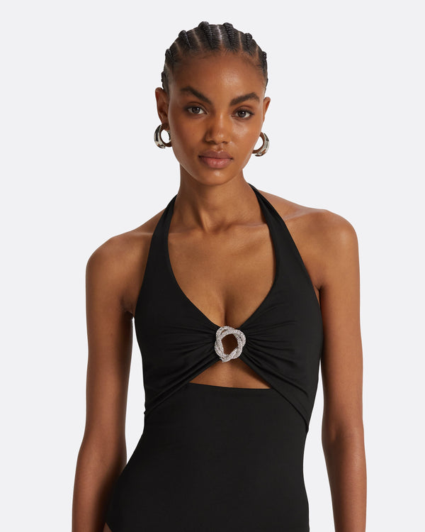 Safiyaa Doti Black Swimsuit