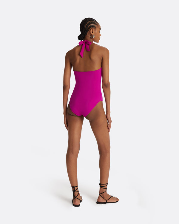 Safiyaa Doti Magenta Swimsuit