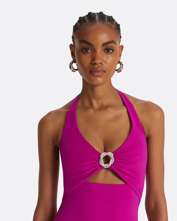Safiyaa Doti Magenta Swimsuit