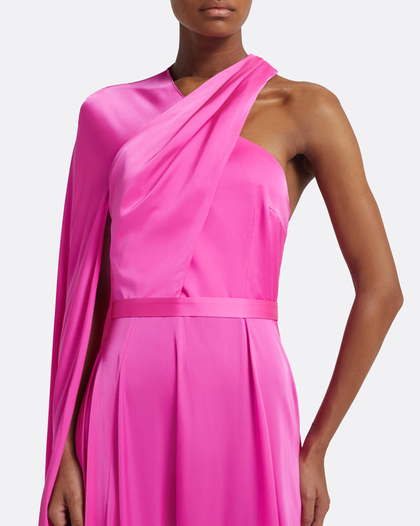 Safiyaa Drapina Long Dress In Beverley