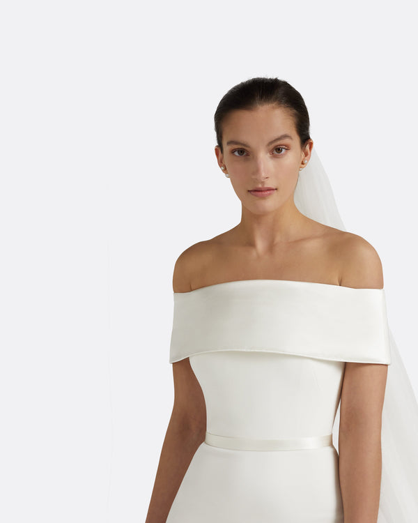 Safiyaa Drax Ivory Dress