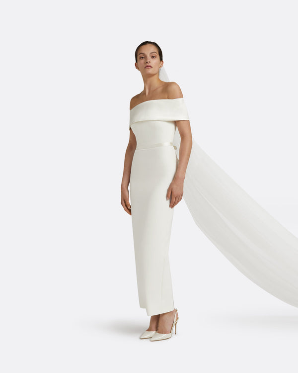 Safiyaa Drax Ivory Dress
